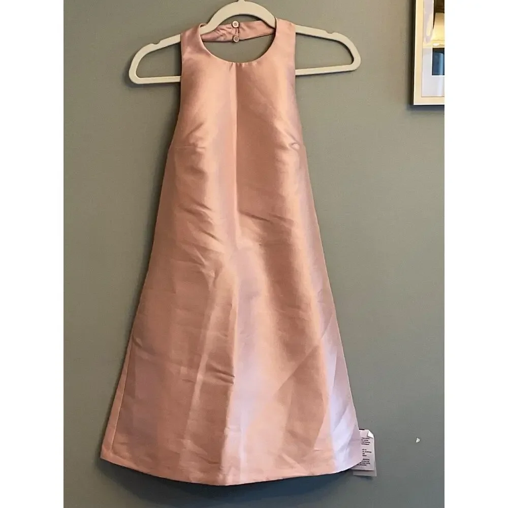 TOPSHOP PINK HALTER NECK WITH BACK BELTED DETAIL MINI DRESS SZ 4 MSRP $95 - Picture 3 of 8